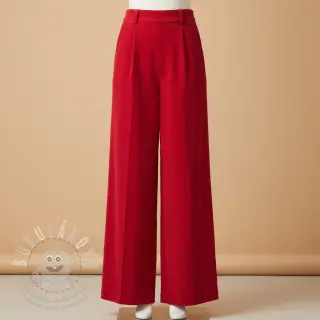 Manšestr 6W WASHED STRETCH red
