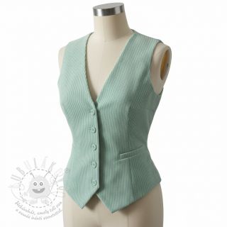 Manšestr 6W WASHED STRETCH mint