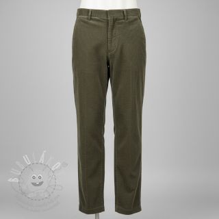 Manšestr 6W WASHED STRETCH camo green