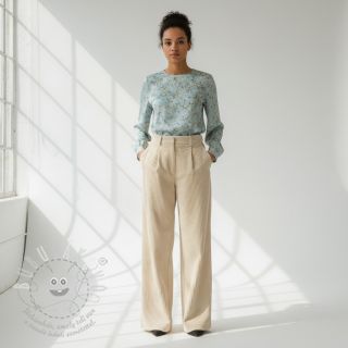 Manšestr 6W WASHED STRETCH sand