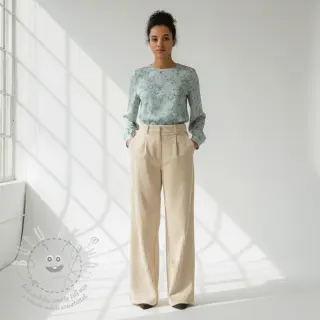 Manšestr 6W WASHED STRETCH sand