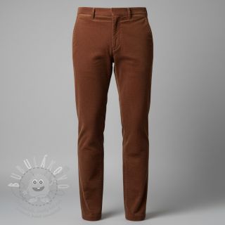 Manšestr 6W WASHED STRETCH nutbrown