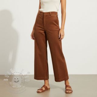 Manšestr 6W WASHED STRETCH nutbrown