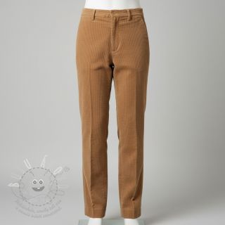 Manšestr 6W WASHED STRETCH camel