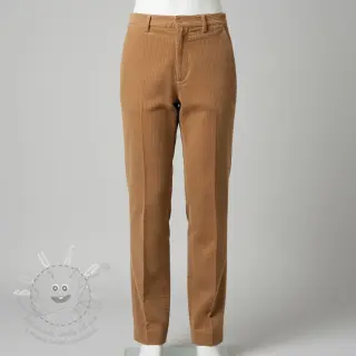 Manšestr 6W WASHED STRETCH camel