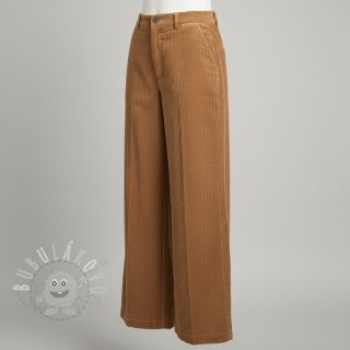 Manšestr 6W WASHED STRETCH camel