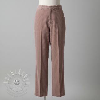 Manšestr 6W WASHED STRETCH old pink