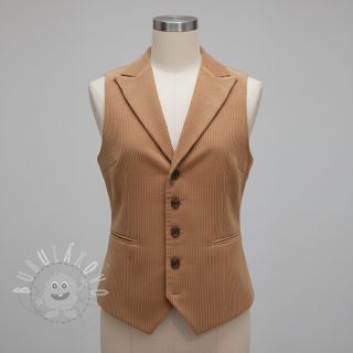 Manšestr 6W COTTON TOUCH light brown