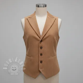 Manšestr 6W COTTON TOUCH light brown