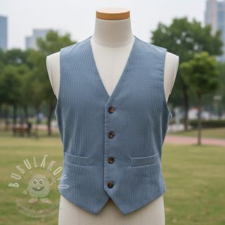 Manšestr 6W COTTON TOUCH light blue