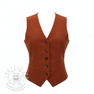 Manšestr 6W COTTON TOUCH rust