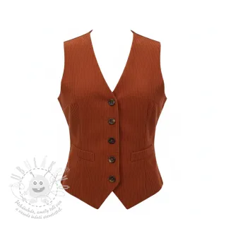 Manšestr 6W COTTON TOUCH rust