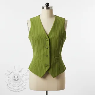 Manšestr 6W COTTON TOUCH green
