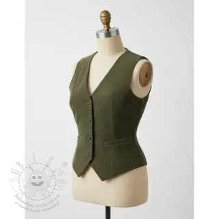 Manšestr 6W COTTON TOUCH camo green