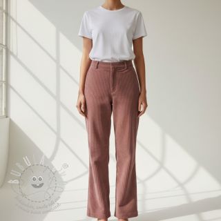 Manšestr 6W COTTON TOUCH dark rose