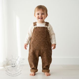 Manšestr STRETCH Little deer taupe