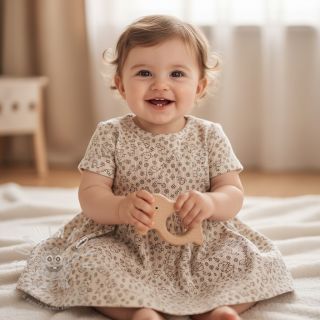 Manšestr STRETCH Little sheep light sand