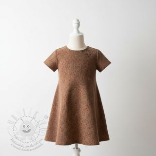 Manšestr STRETCH Little foxes taupe