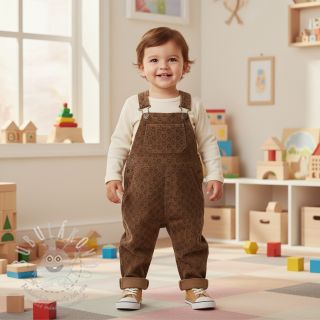 Manšestr STRETCH Little love taupe