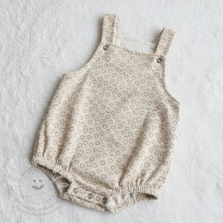 Manšestr STRETCH Little love light sand