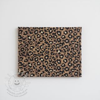 Dekorační látka Animal skin light brown digital print
