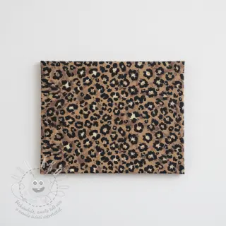 Dekorační látka Animal skin light brown digital print