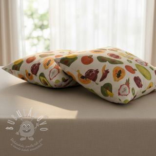 Dekorační látka Linenlook Fruit digital print