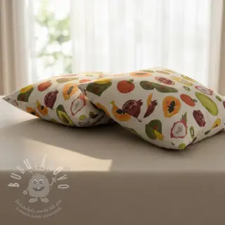 Dekorační látka Linenlook Fruit digital print