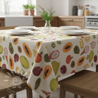 Dekorační látka Linenlook Fruit digital print