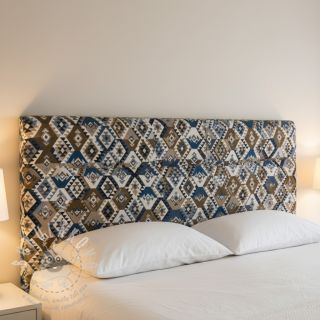 Dekorační látka jacquard Kilim cobalt havane