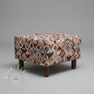 Dekorační látka jacquard Kilim fuchsia vert