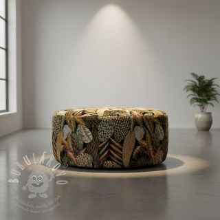 Dekorační látka jacquard Egypte noir