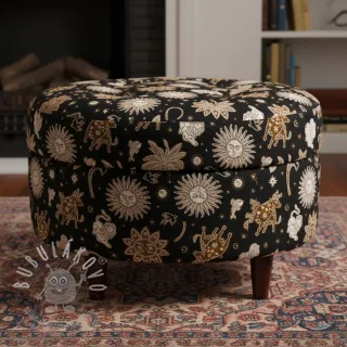 Dekorační látka jacquard Pygmalion noir