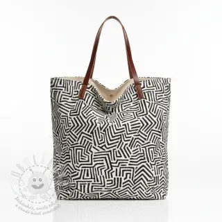 Dekorační látka jacquard Mesopotamie allover graphite