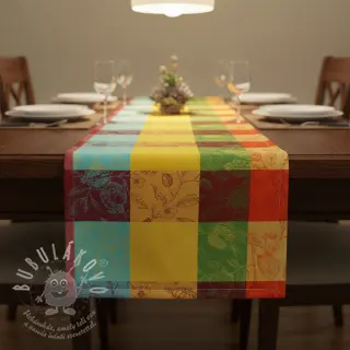 Dekorační látka FRENCH TABLE CLOTH JACQUARD Cabosse allover summer