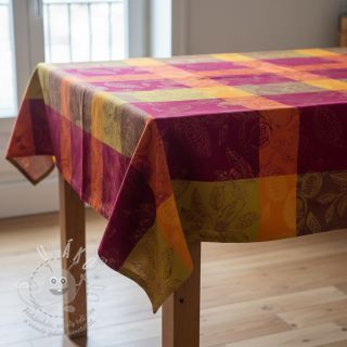 Dekorační látka FRENCH TABLE CLOTH JACQUARD Cabosse allover harissa