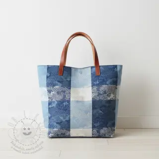 Dekorační látka FRENCH TABLE CLOTH JACQUARD Niwa allover indigo