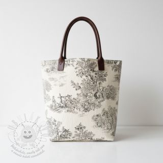 Dekorační látka RUSTIC VINTAGE PRINT Gabrielle fusian