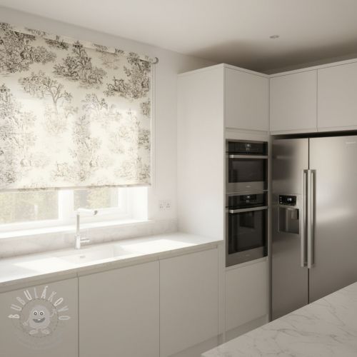 Dekorační látka RUSTIC VINTAGE PRINT Gabrielle fusian