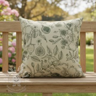 Dekorační látka RUSTIC VINTAGE PRINT Granata kaki