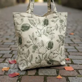 Dekorační látka RUSTIC VINTAGE PRINT Granata kaki
