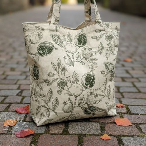 Dekorační látka RUSTIC VINTAGE PRINT Granata kaki