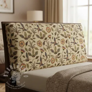 Dekorační látka GOBELIN PREMIUM Primal Birdscape Art design B