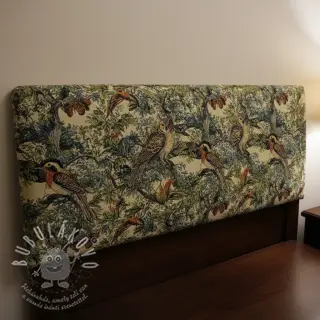Dekorační látka GOBELIN PREMIUM Bird Heritage Forest
