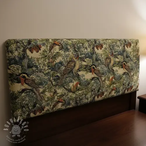 Dekorační látka GOBELIN PREMIUM Bird Heritage Forest