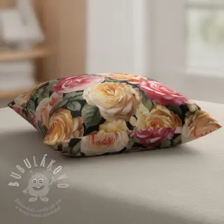 Dekorační látka VELVET Romantic Rose Charm