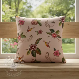 Dekorační látka Floral Kolibri Art digital print