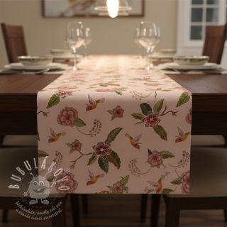 Dekorační látka Floral Kolibri Art digital print