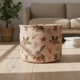Dekorační látka Floral Kolibri Art digital print