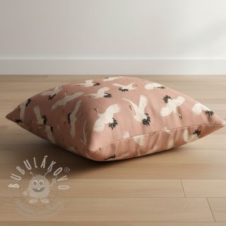 Dekorační látka Crane Bird Dream digital print